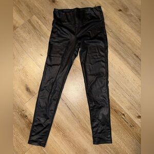 MoonRyder boutique faux leather leggings size large